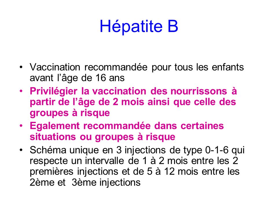 vaccin 0-12 mois