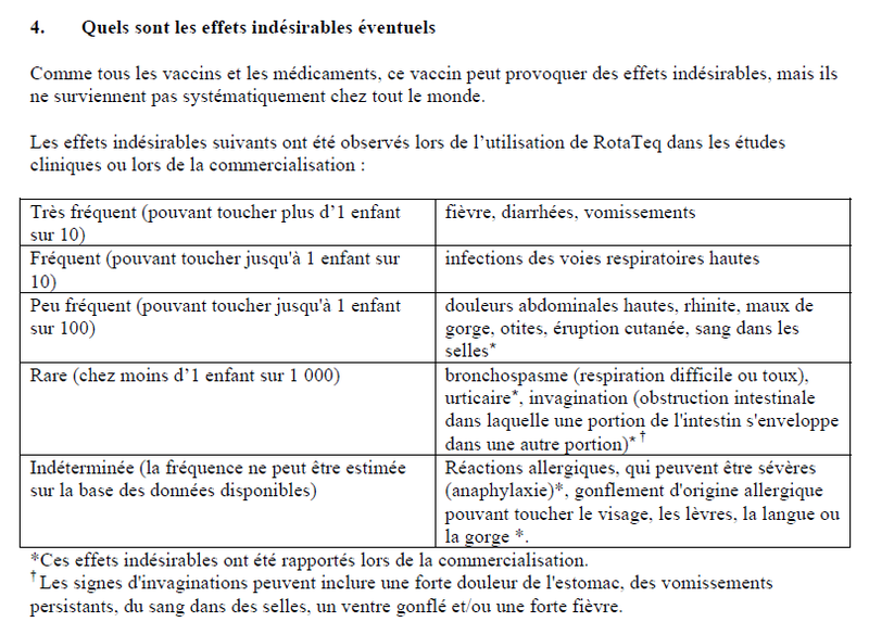vaccin 1 an effets secondaires