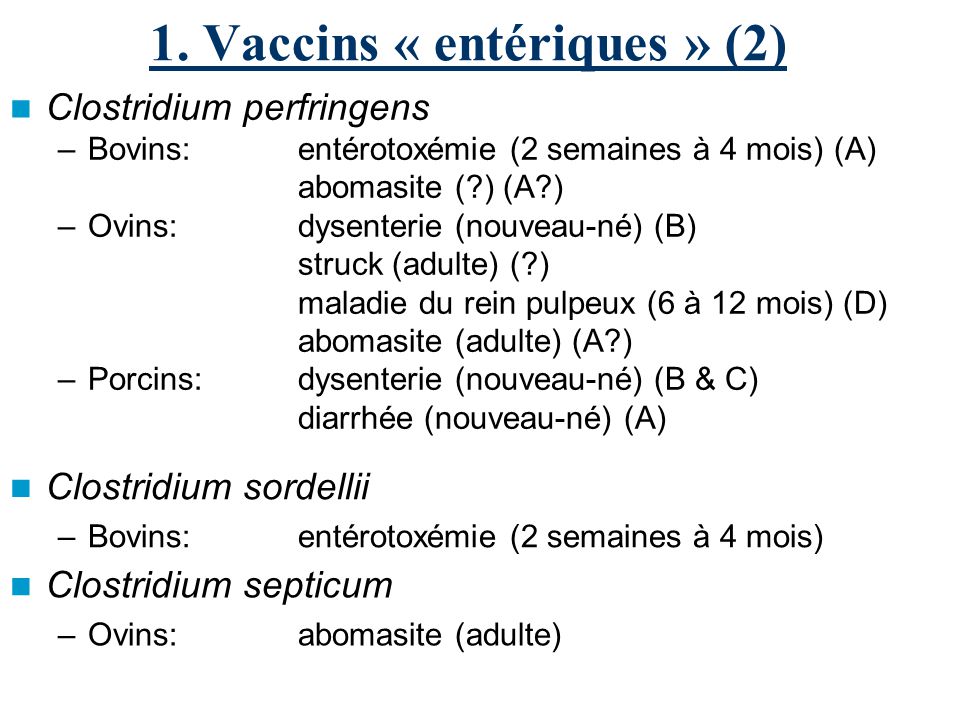vaccin 4 mois diarrhee