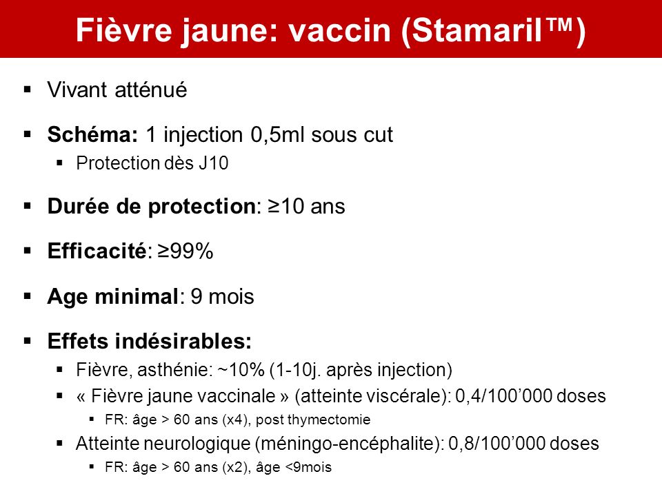 vaccin 9 mois effets secondaires