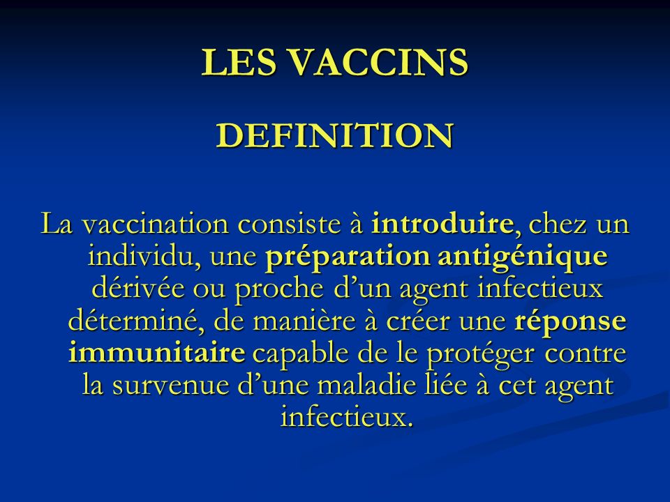 vaccin definition