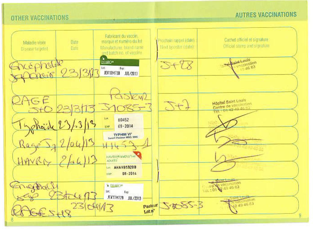 vaccin fievre jaune air france