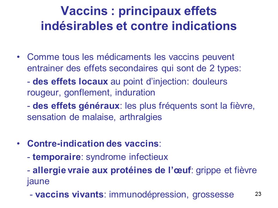 vaccin fievre jaune effet