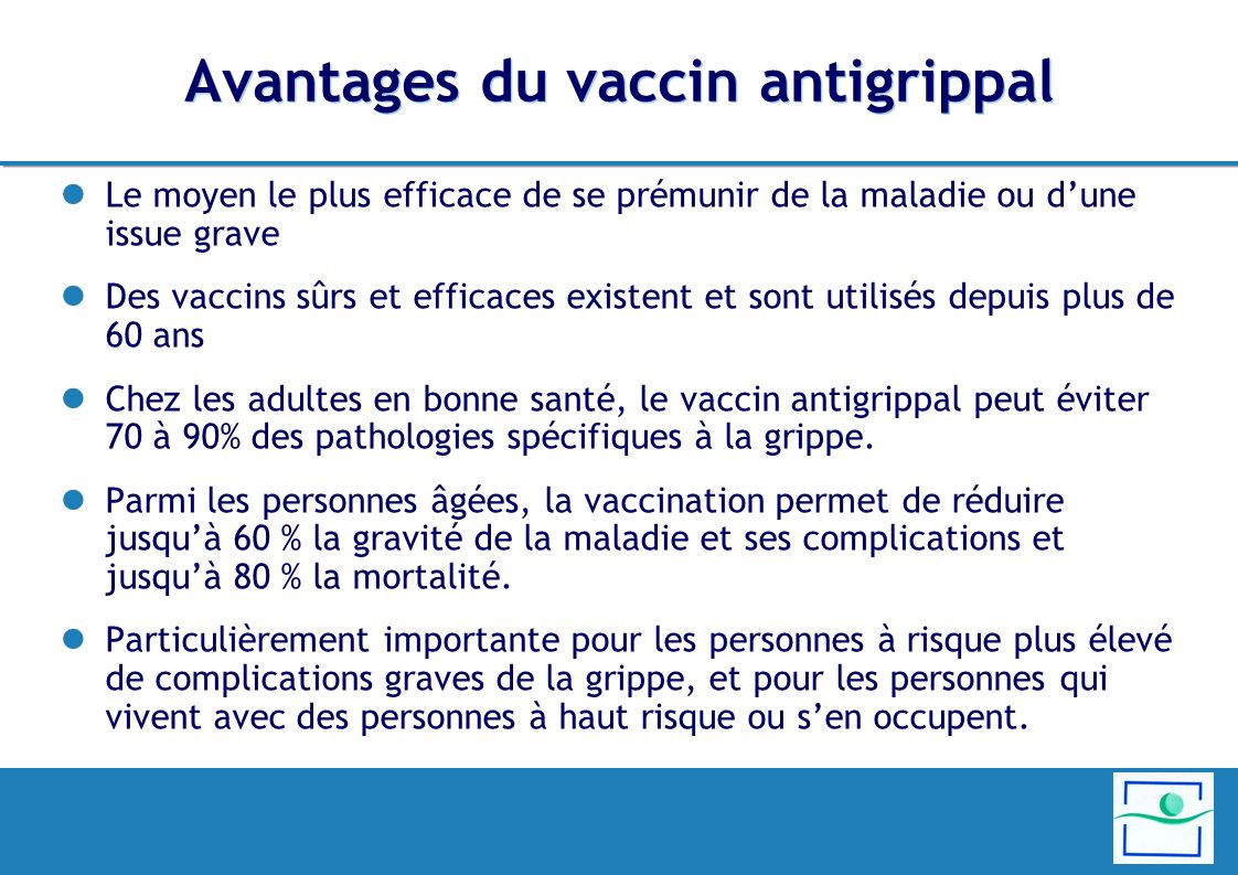 vaccin grippe 60 ans
