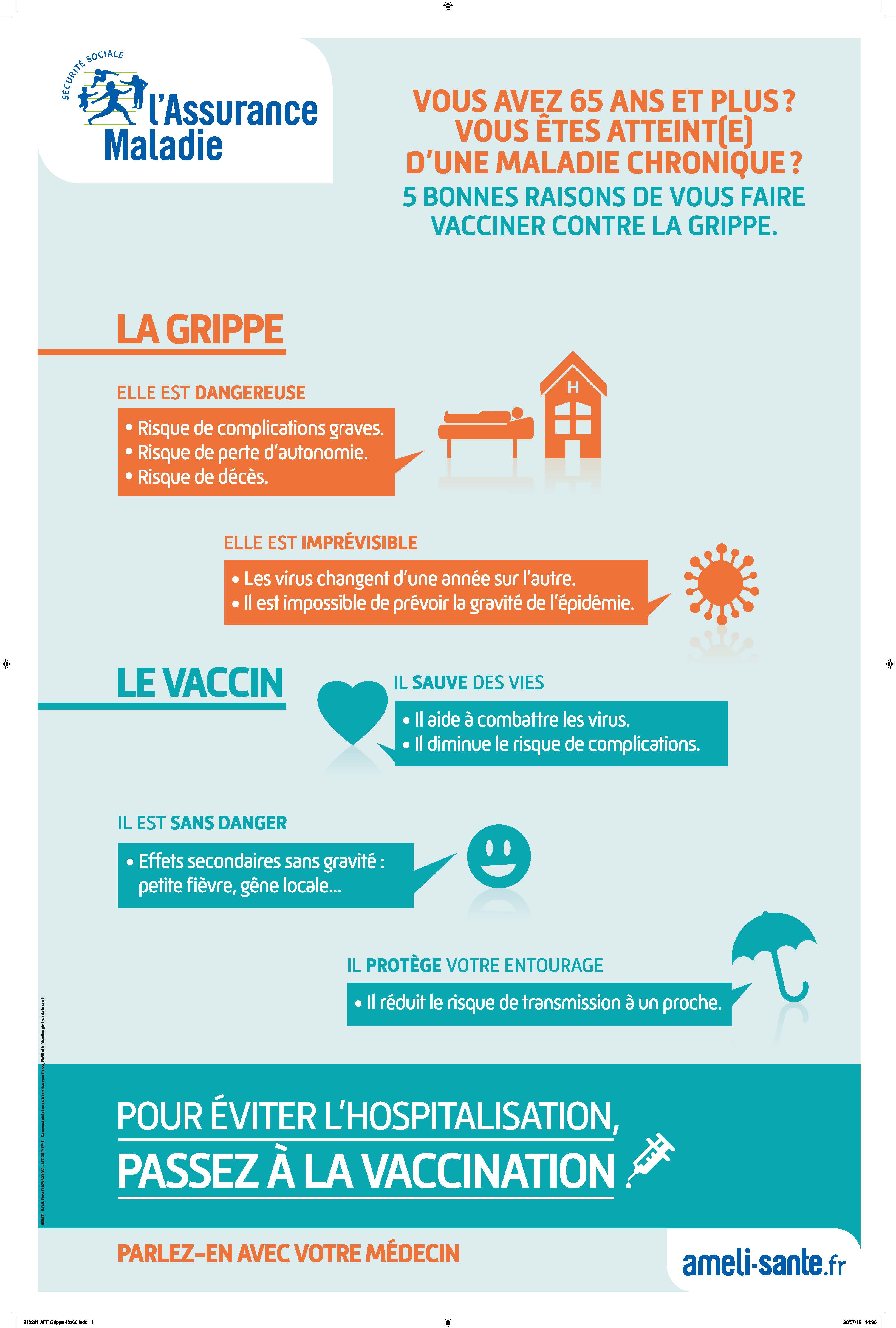 vaccin grippe gratuit 2015