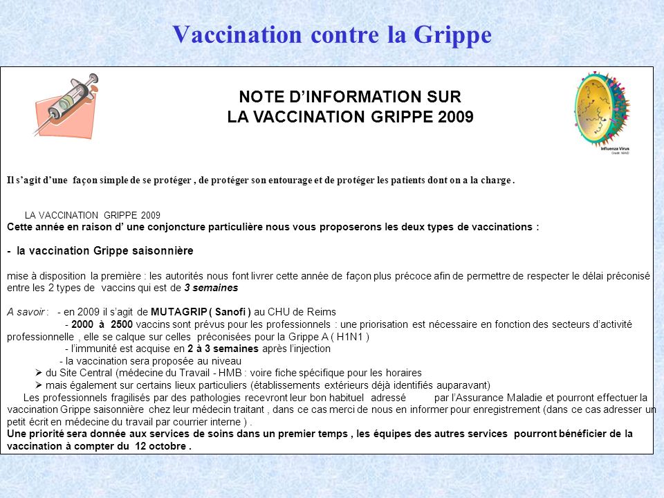 vaccin grippe remboursement