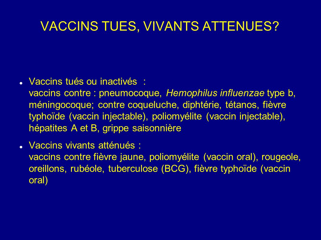 vaccin grippe typhoide