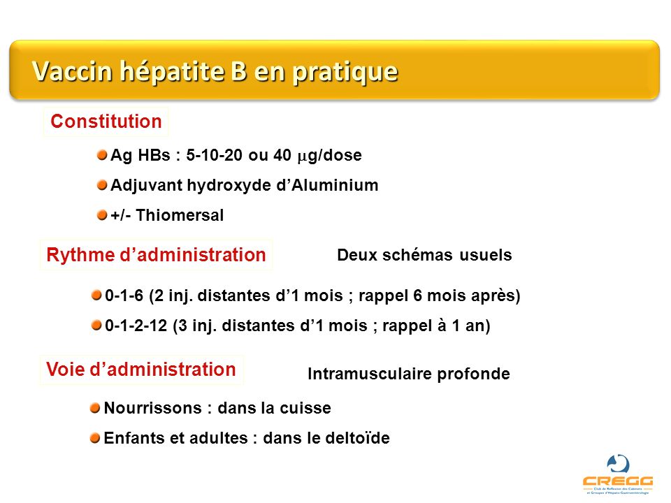 vaccin hepatite b 6 mois