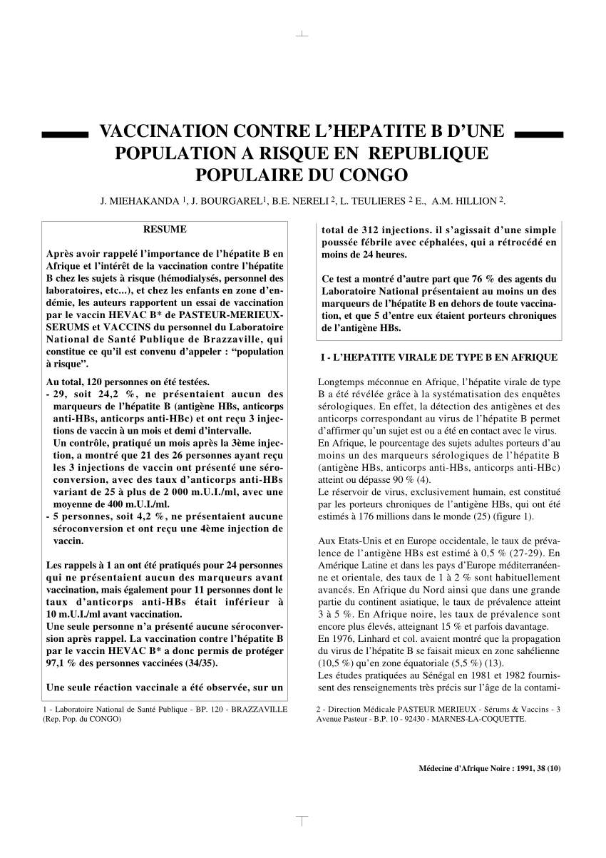 vaccin hepatite b a paris