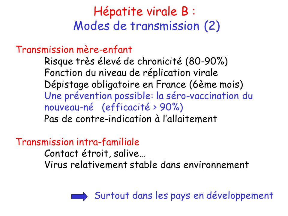 vaccin hepatite b et allaitement