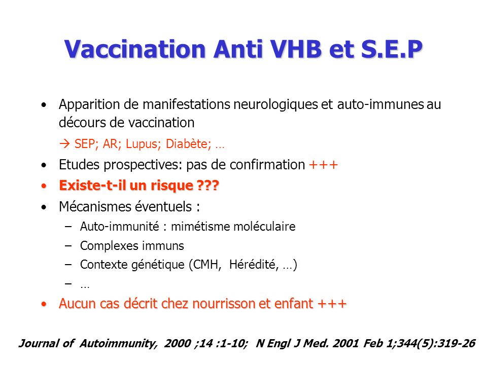 vaccin hepatite b et lupus