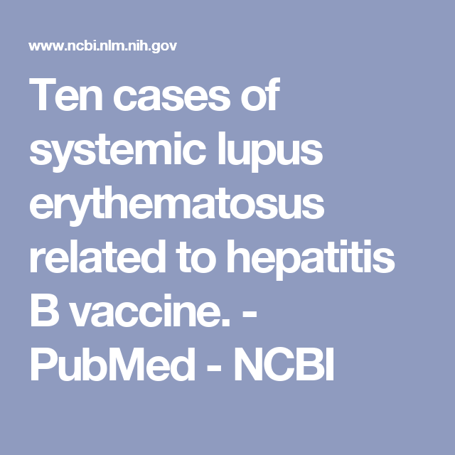 vaccin hepatite b et lupus