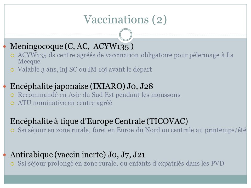 vaccin obligatoire asie