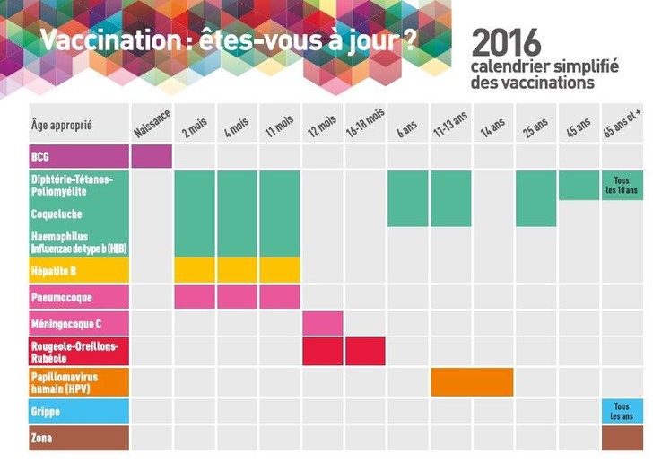 vaccin obligatoire calendrier