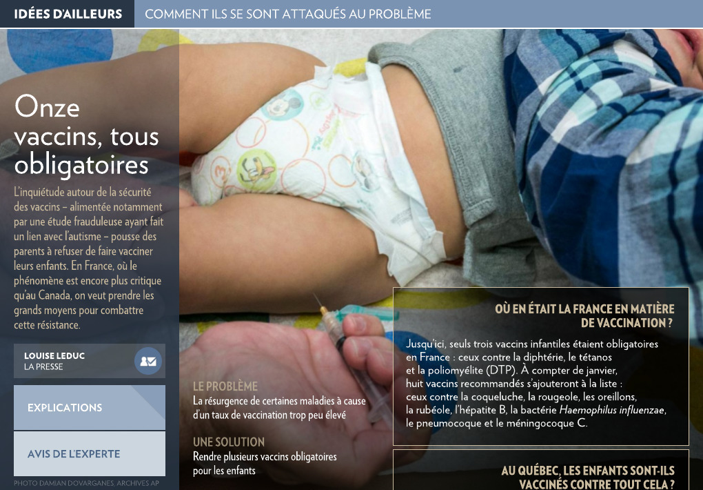 vaccin obligatoire canada