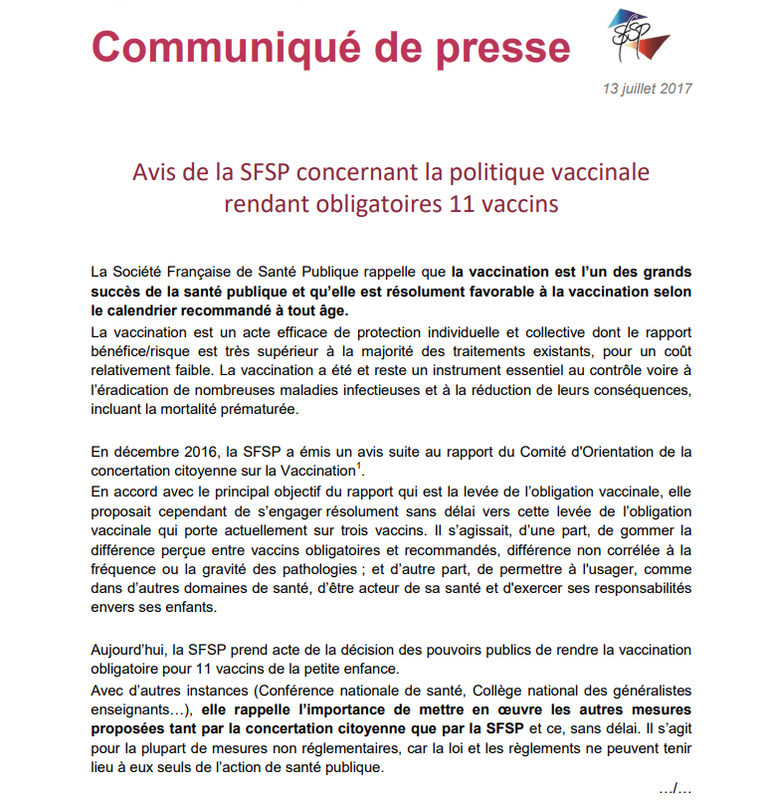 vaccin obligatoire etudiant medecine