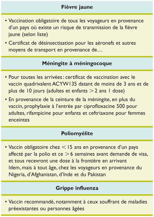 vaccin obligatoire nigeria