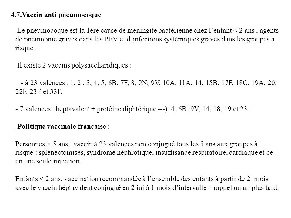 vaccin obligatoire tous les 5 ans