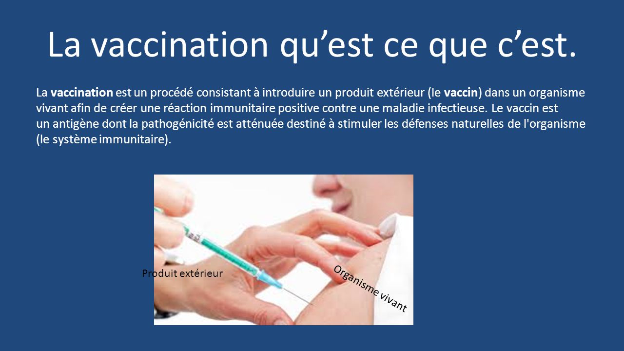 vaccin qu'est ce que c'est