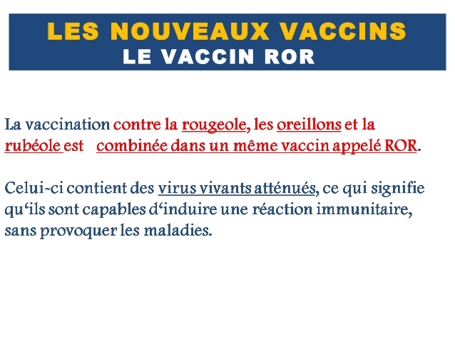 vaccin ror nom