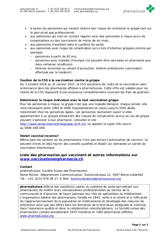 vaccin sans ordonnance